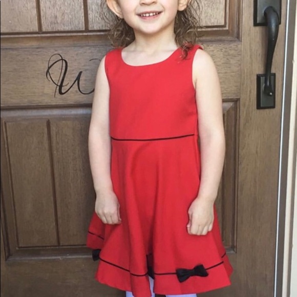 4T red and black dress and jacket. Like new - Picture 6 of 7